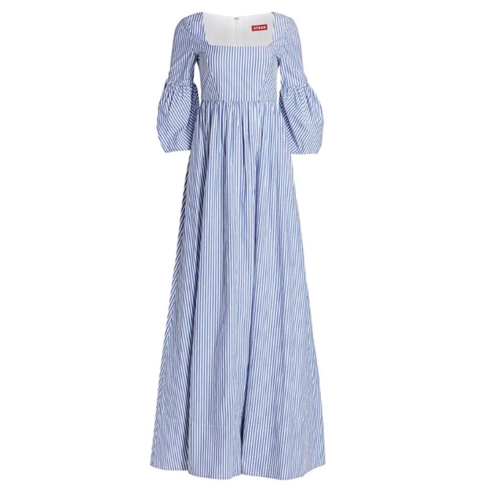 STAUD Plumeria Dress - blue/white - NWT - size 4